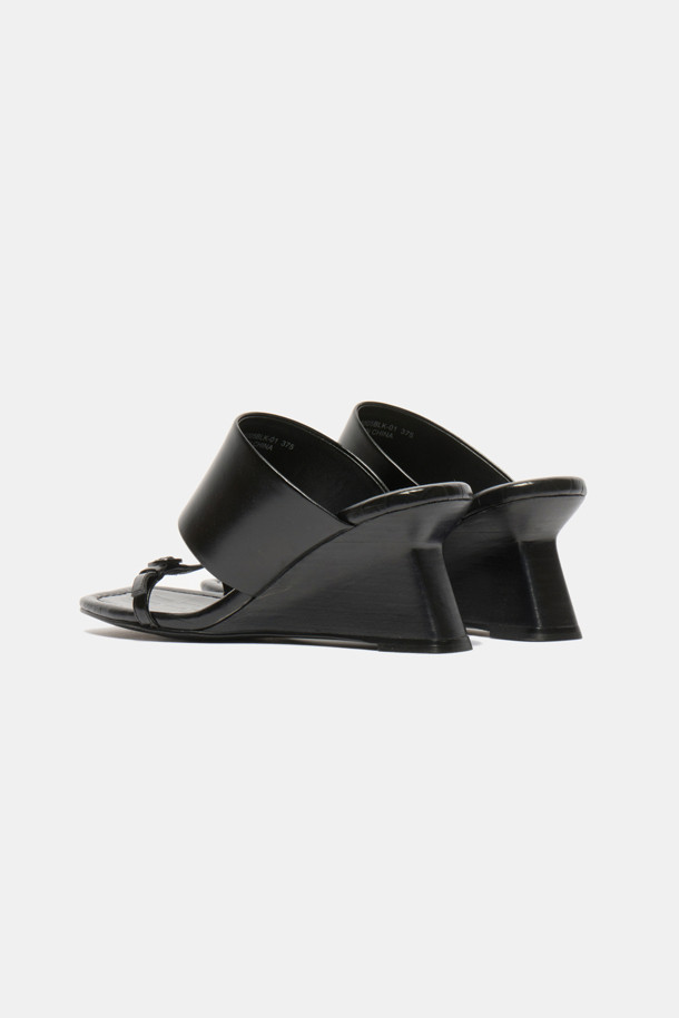 SUECOMMA BONNIE - 샌들 - wedge heel mule(black)