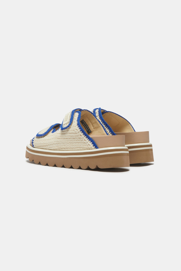 SUECOMMA BONNIE - 샌들 - [김나영 착용]Knit slide sandal(ivory)