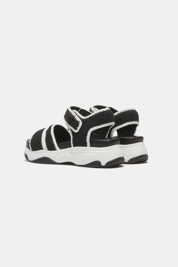 SUECOMMA BONNIE - 샌들 - Weave knit sandal (black)