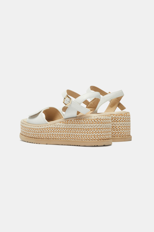 SUECOMMA BONNIE - 샌들 - Weave sandal(ivory)
