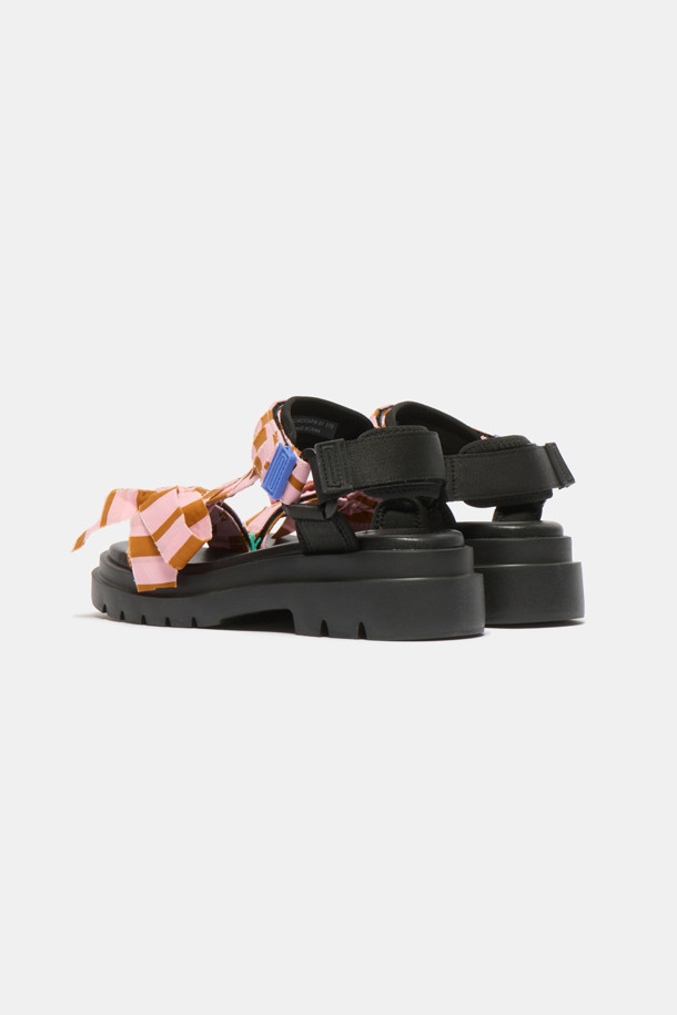 SUECOMMA BONNIE - 샌들 - Stripe ribbon sandal(pink)