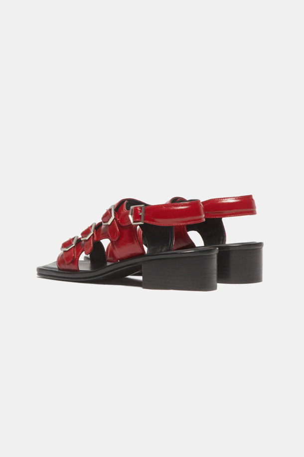 SUECOMMA BONNIE - 샌들 - Strap sandal(red)