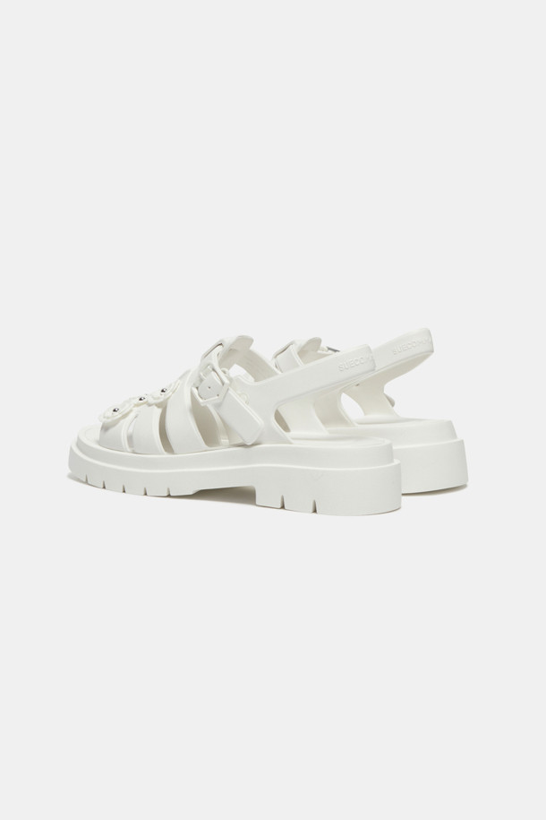 SUECOMMA BONNIE - 샌들 - Flower jelly sandal(white)
