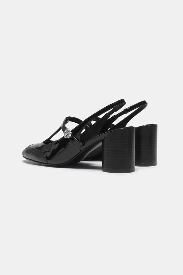 SUECOMMA BONNIE - 샌들 - Cle sling back shoes(black)