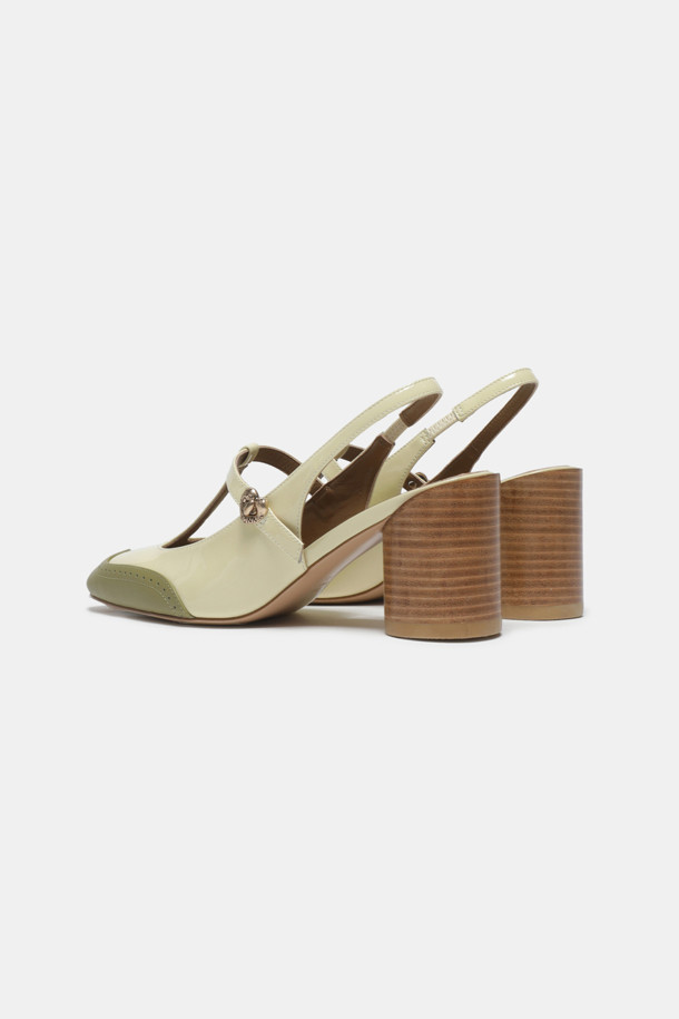 SUECOMMA BONNIE - 샌들 - Cle sling back shoes(khaki)