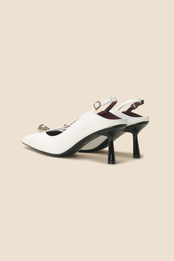 SUECOMMA BONNIE - 샌들 - Fling star sling back shoes(white)