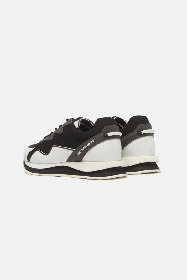 SUECOMMA BONNIE - 스니커즈 - Knit patch sneakers(black)