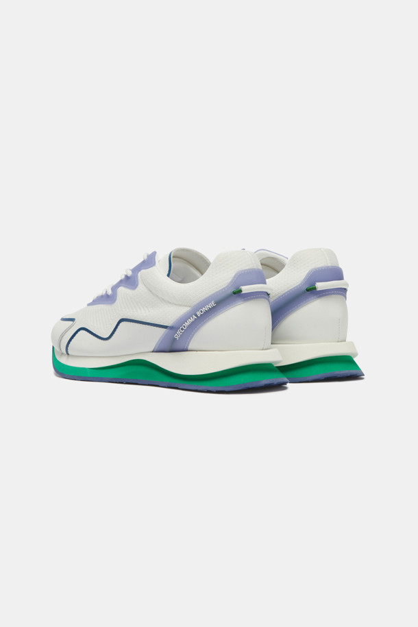 SUECOMMA BONNIE - 스니커즈 - Knit patch sneakers(blue)