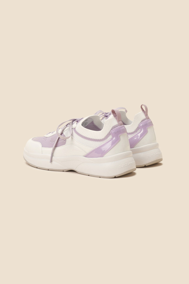 SUECOMMA BONNIE - 스니커즈 - Kint combi sneakers(purple)