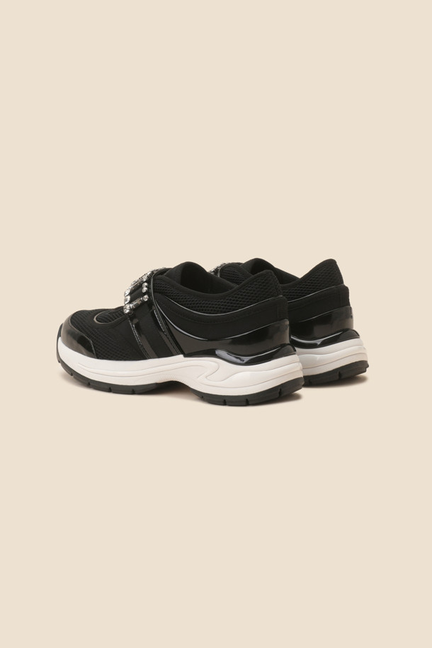 SUECOMMA BONNIE - 스니커즈 - Jewelry strap sneakers(black)