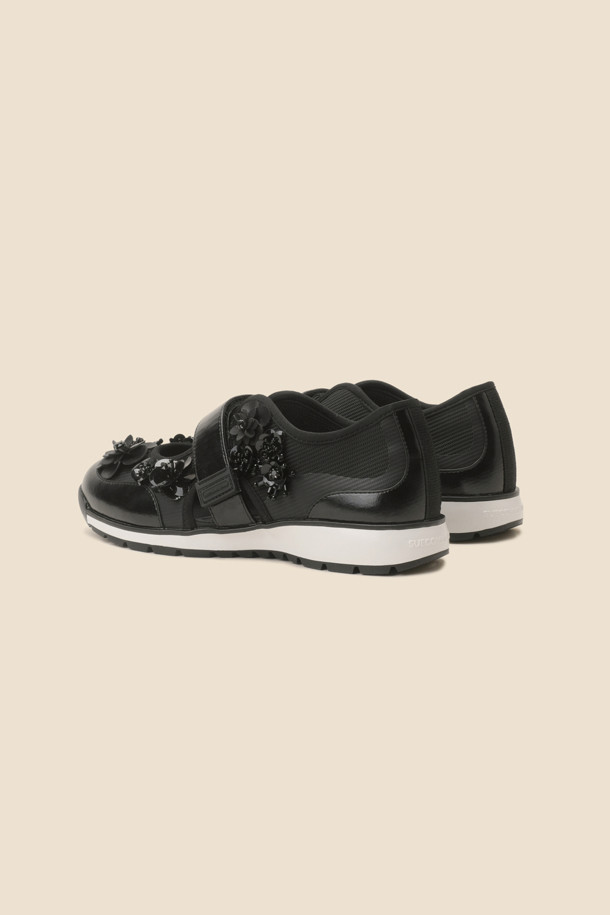 SUECOMMA BONNIE - 스니커즈 - New flowerbomb maryjane sneakers(black)