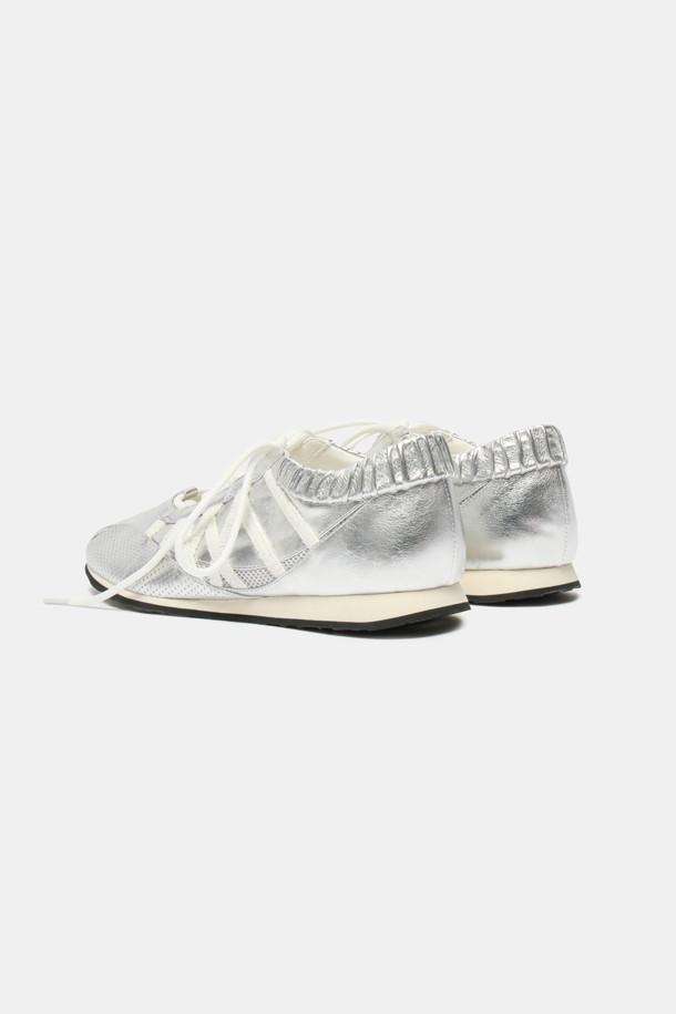 SUECOMMA BONNIE - 스니커즈 - Shirring sneakers(silver)