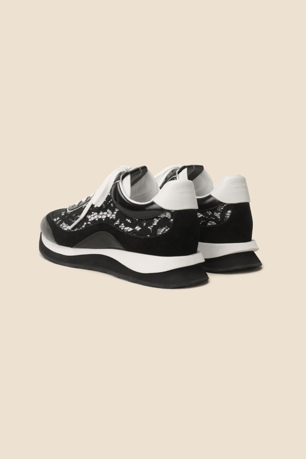 SUECOMMA BONNIE - 스니커즈 - Lace sneakers(black)