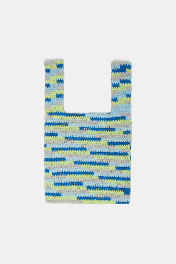 SUECOMMA BONNIE - 숄더백 - NANNACAY X SCB Knit bag(blue)