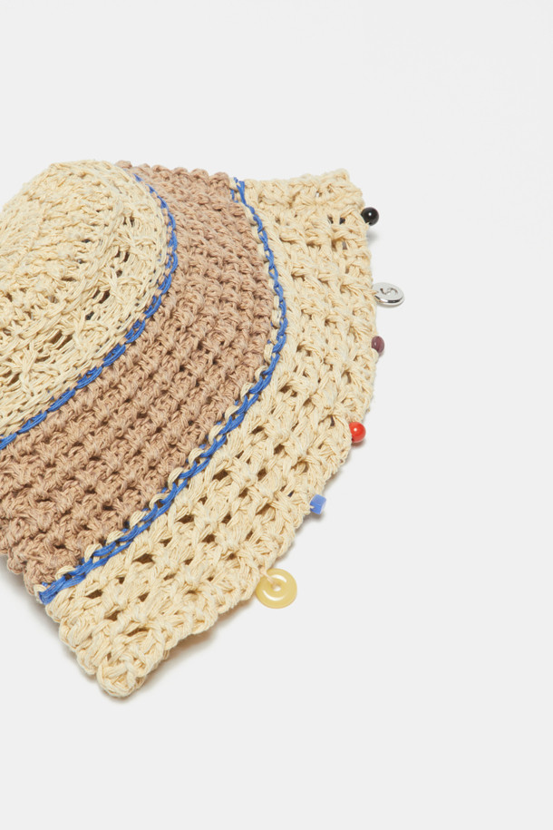 SUECOMMA BONNIE - 모자 - Weave knit hat(beige)