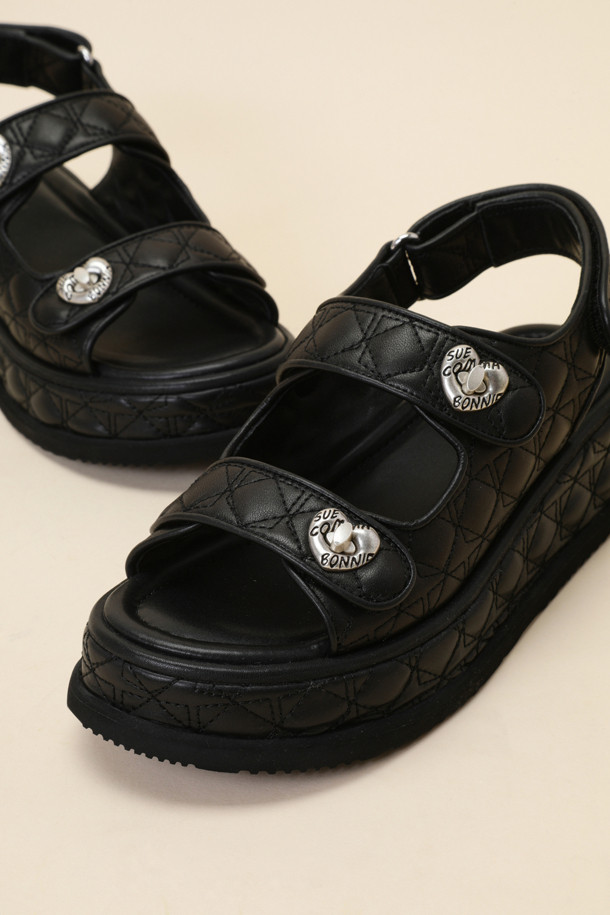 SUECOMMA BONNIE - 샌들 - Cle sandal(black)