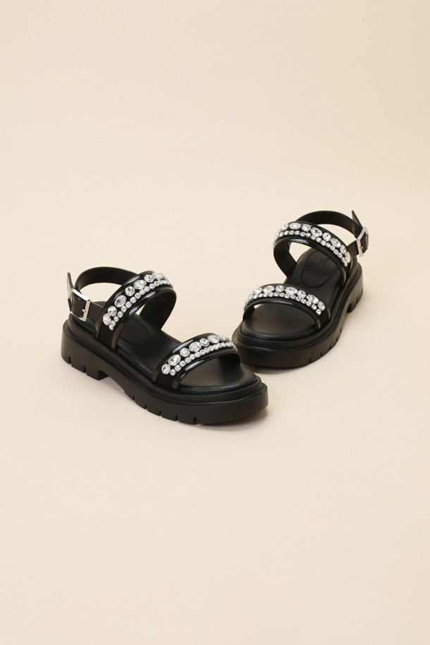 SUECOMMA BONNIE - 샌들 - Jewelry sandal(black)