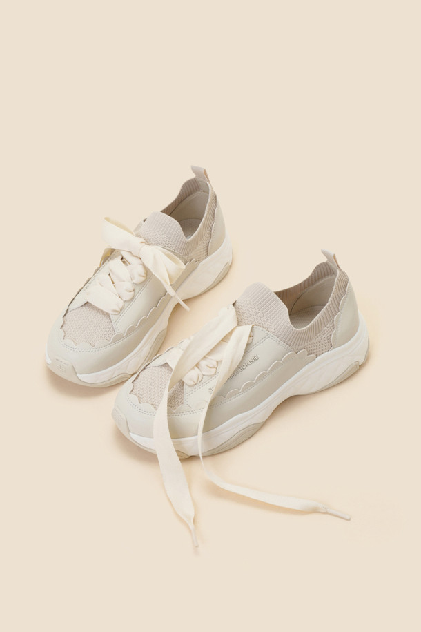 SUECOMMA BONNIE - 스니커즈 - Wave sneakers(ivory)