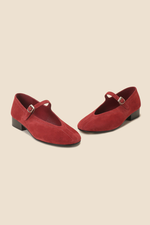 SUECOMMA BONNIE - 로퍼 - Daily mary jane flats(wine)