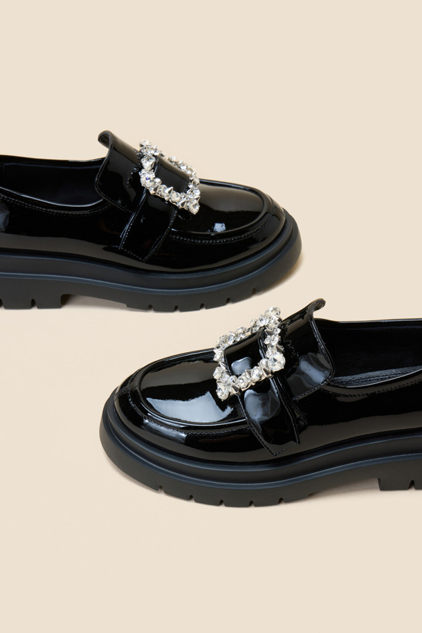 SUECOMMA BONNIE - 로퍼 - Jewelry loafer(black)