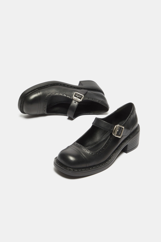 SUECOMMA BONNIE] Mary jane loafer(black)