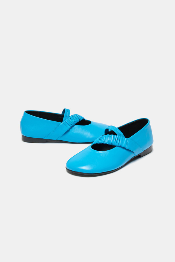 SUECOMMA BONNIE - 플랫 - Pleats mary jane flats(blue)