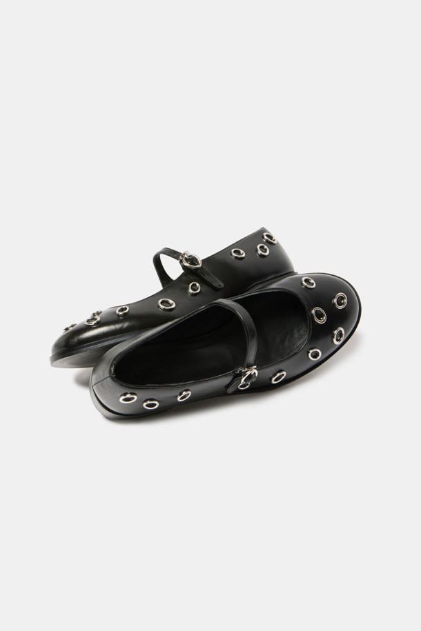 SUECOMMA BONNIE - 플랫 - Ring mary jane flats(black)