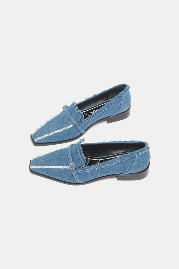 SUECOMMA BONNIE - 플랫 - Retro flats(blue)