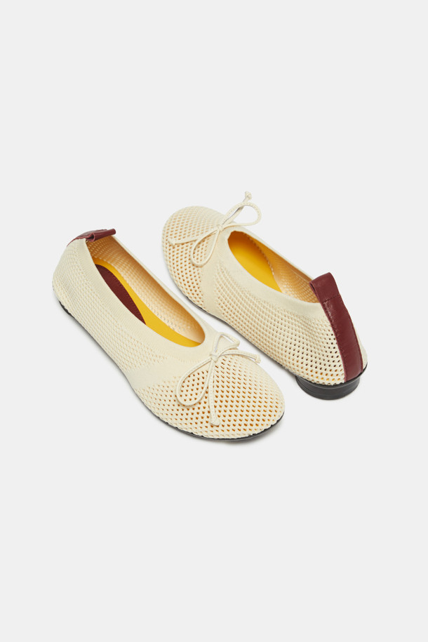 SUECOMMA BONNIE - 플랫 - Knit flats(ivory)