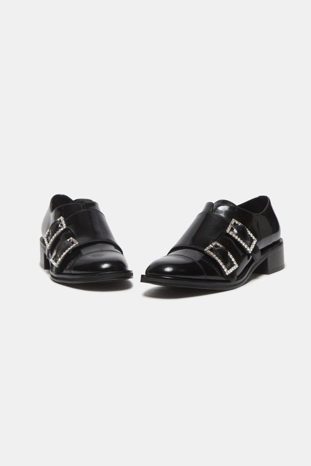 SUECOMMA BONNIE - 로퍼 - Jewelry buckle loafer(black)