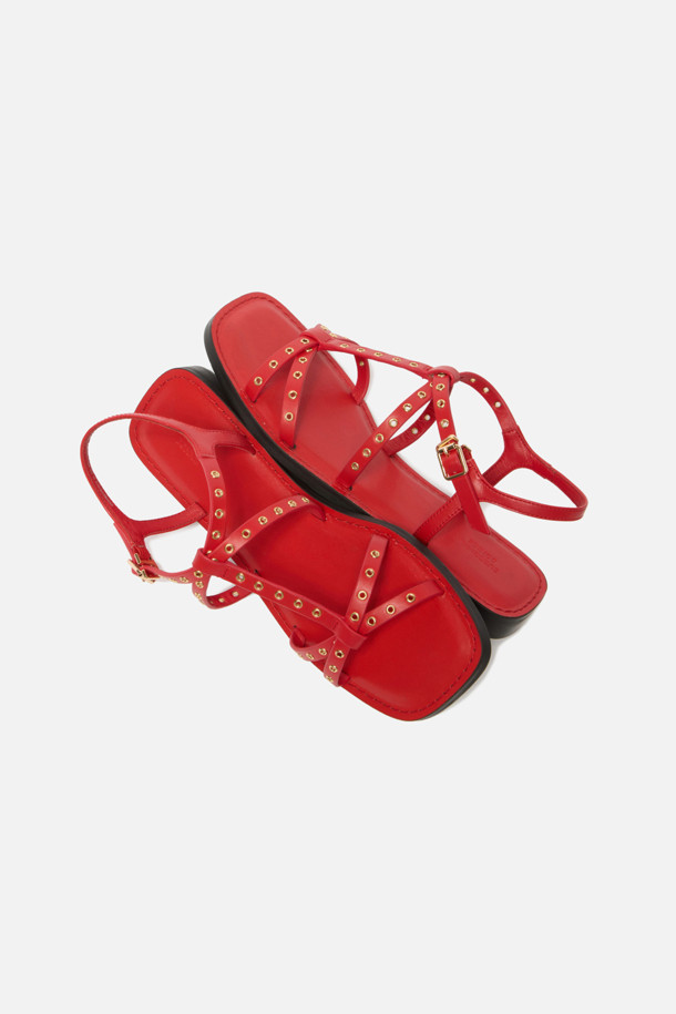 SUECOMMA BONNIE - 샌들 - Strap sandal(red)