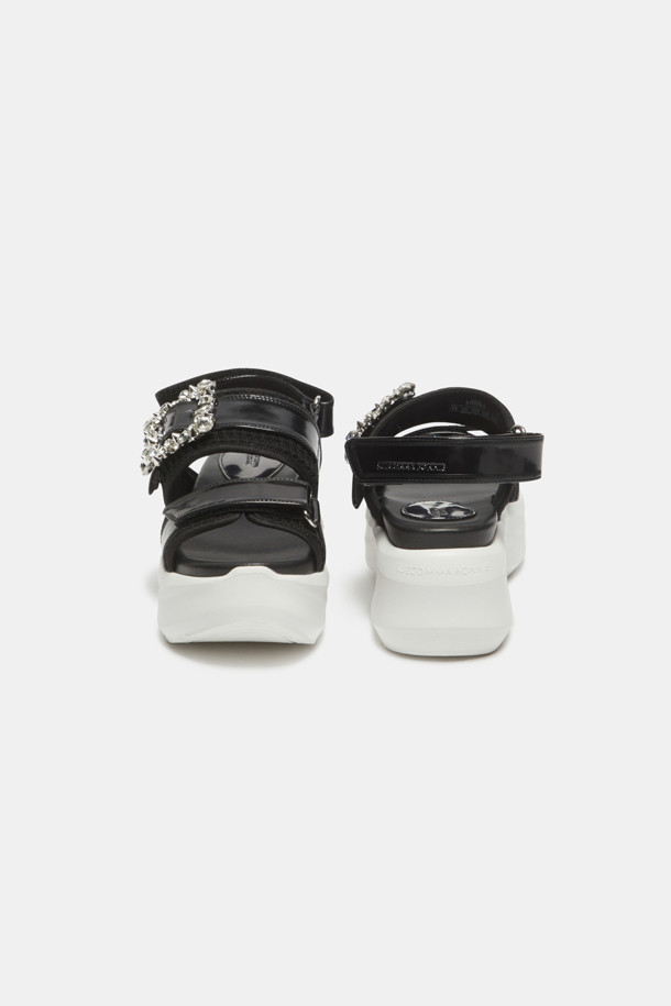 ★SUECOMMA BONNIE★ Jewelry platform sandalblack DG2AM25019B Jewelry buckle platform sandal(black)_SUECOMMA BONNIE - 코오롱몰