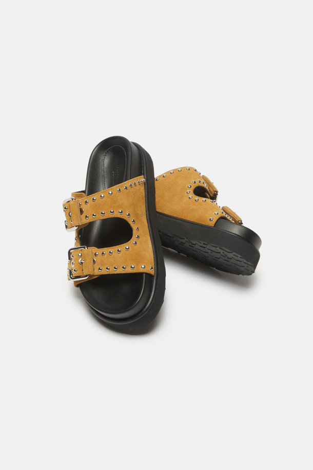 SUECOMMA BONNIE - 샌들 - Stud slide(beige)