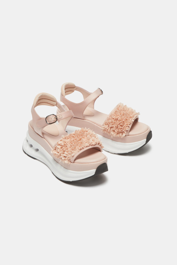 SUECOMMA BONNIE - 샌들 - Flower strap sandal(pink)