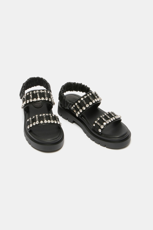 SUECOMMA BONNIE - 샌들 - Jewelry line sandal(black)