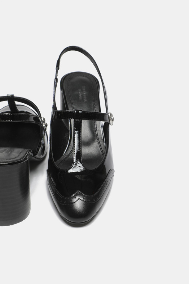 SUECOMMA BONNIE - 샌들 - Cle sling back shoes(black)