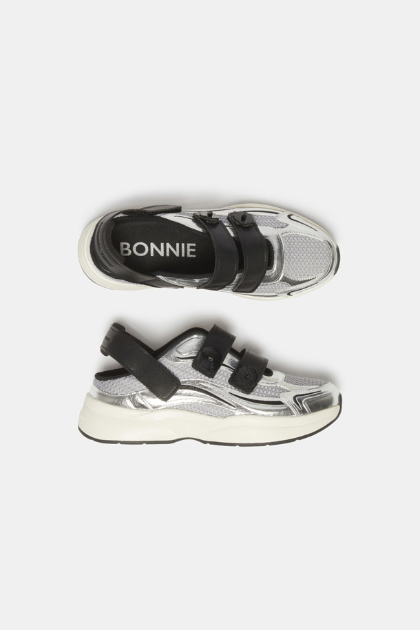 SUECOMMA BONNIE - 스니커즈 - Flower strap sandal sneakers(silver)