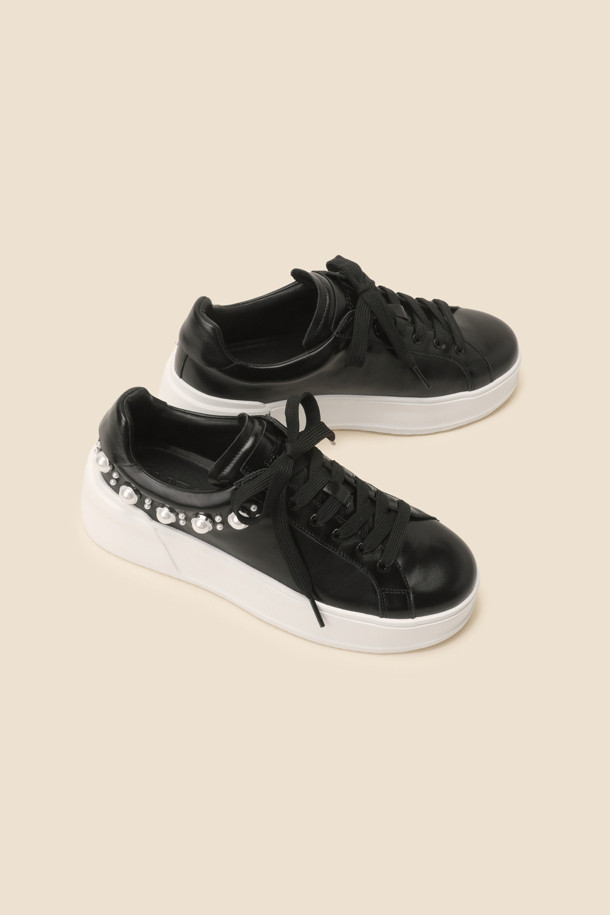 SUECOMMA BONNIE - 스니커즈 - Pearl sneakers(black)