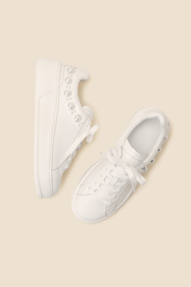 SUECOMMA BONNIE - 스니커즈 - Pearl sneakers(white)