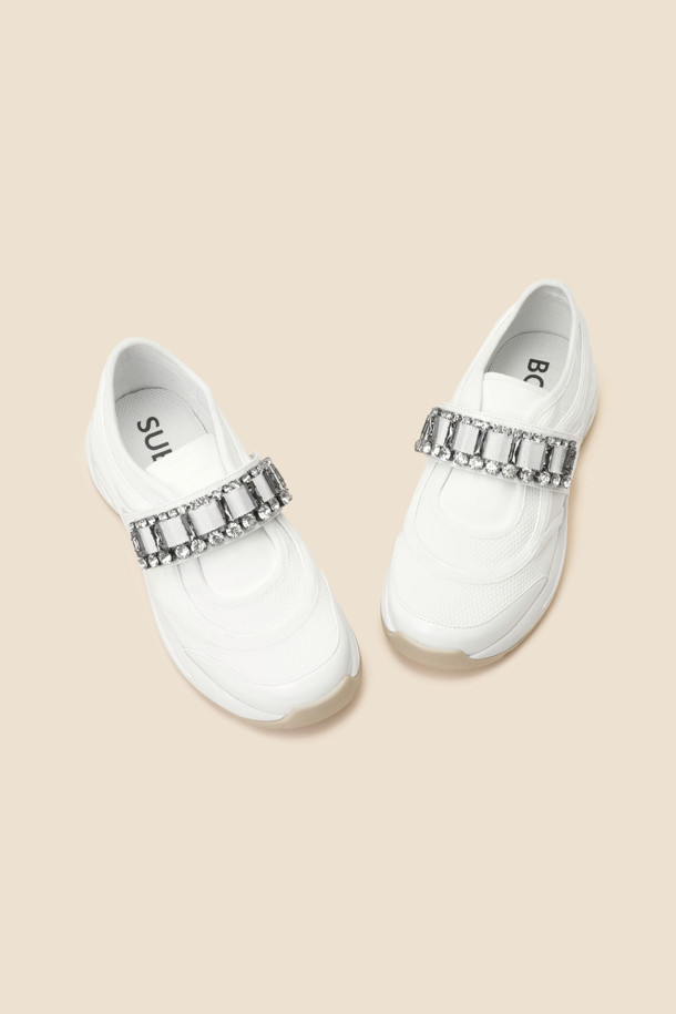 SUECOMMA BONNIE - 스니커즈 - Jewelry strap sneakers(white)