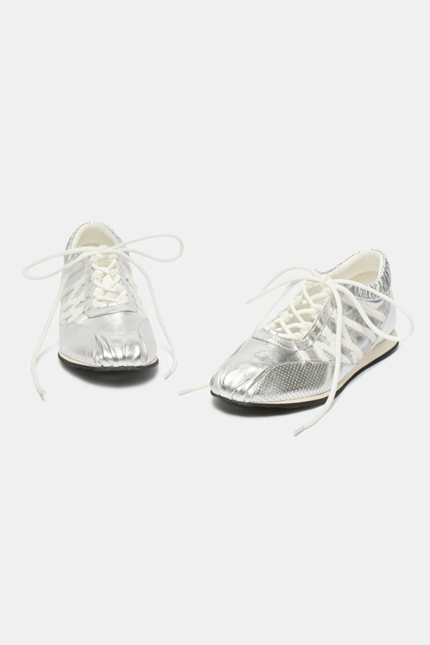 SUECOMMA BONNIE - 스니커즈 - Shirring sneakers(silver)