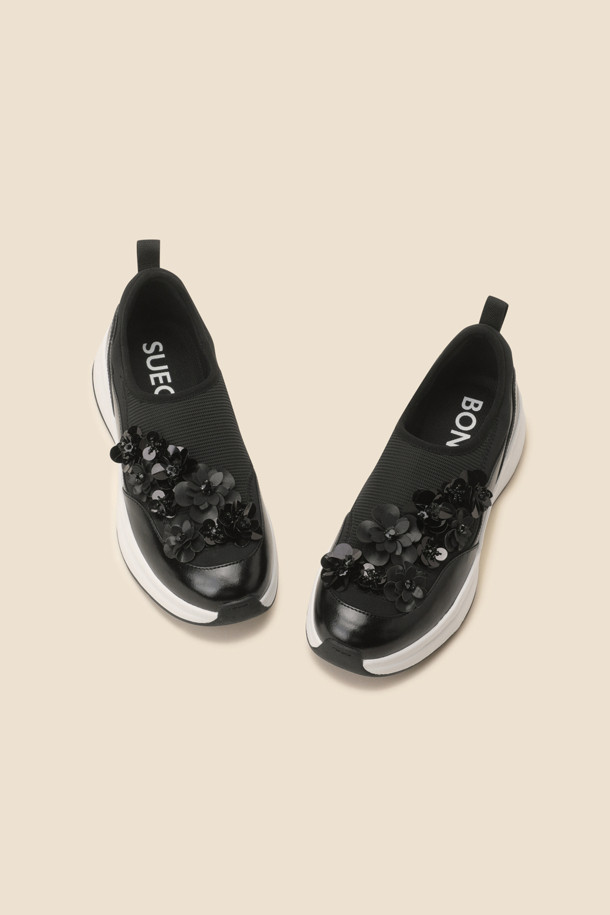 SUECOMMA BONNIE - 스니커즈 - New flowerbomb sneakers(black)