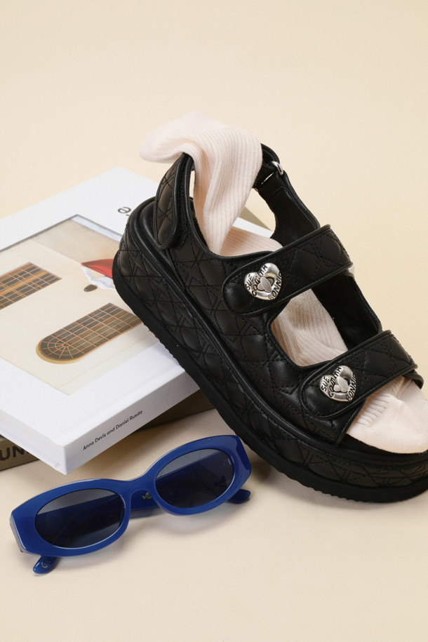 SUECOMMA BONNIE - 샌들 - Cle sandal(black)