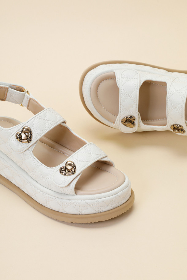 SUECOMMA BONNIE - 샌들 - Cle sandal(ivory)