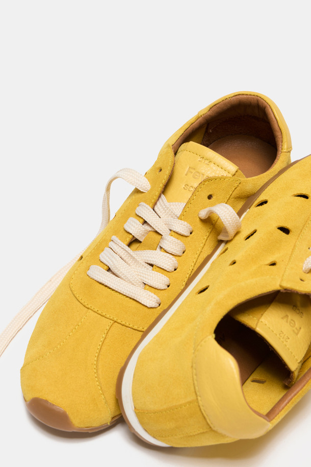 SUECOMMA BONNIE - 스니커즈 - Fev_Suede sneakers(yellow)