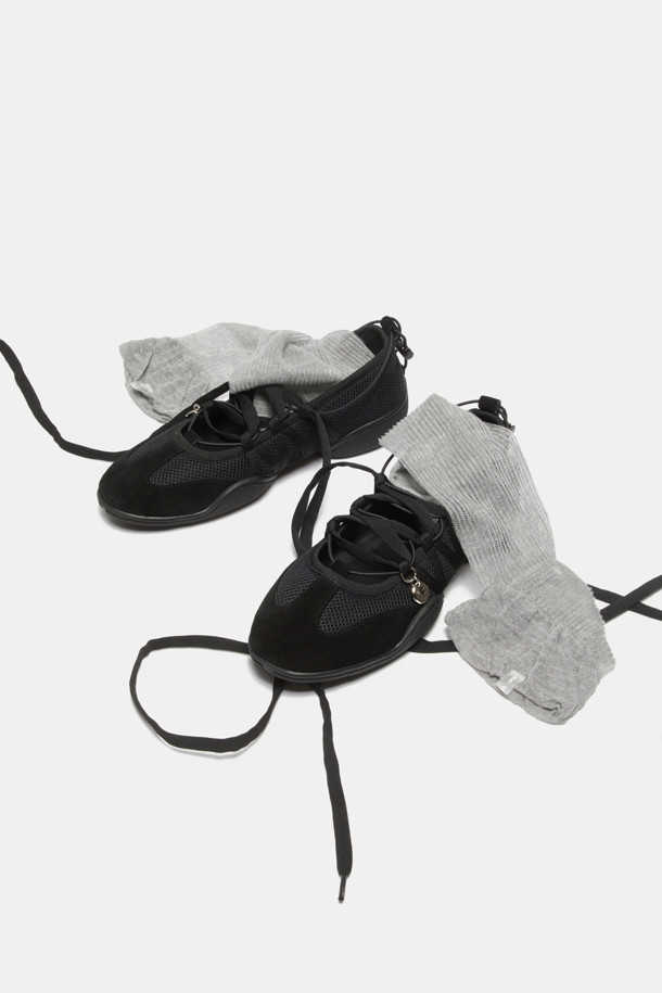 SUECOMMA BONNIE - 양말 - Fev_Knee socks(grey)