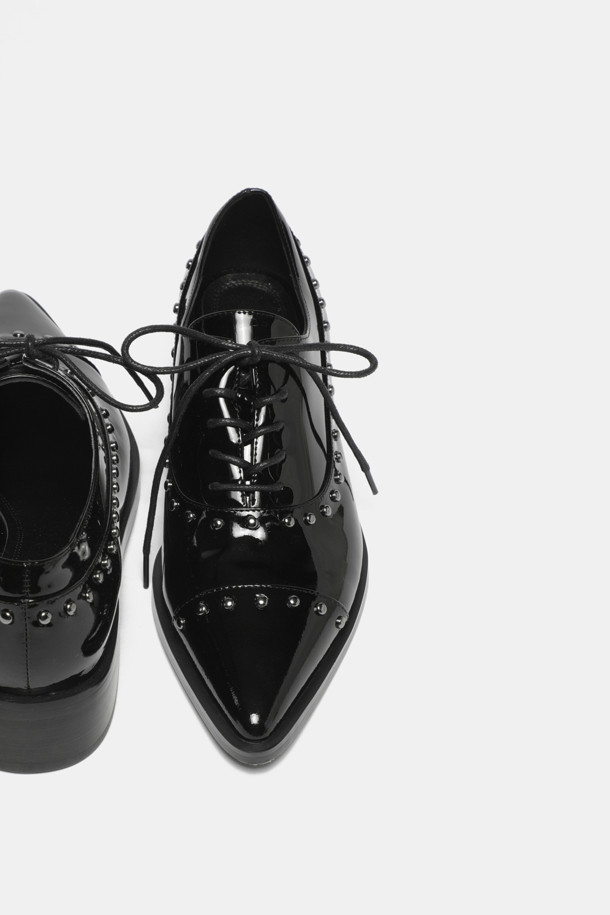 SUECOMMA BONNIE - 로퍼 - Stud loafer(black)