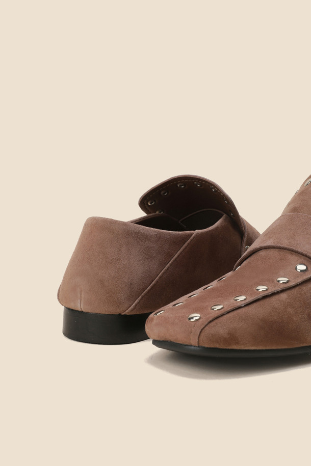 SUECOMMA BONNIE - 로퍼 - 2-way stud loafer(brown)