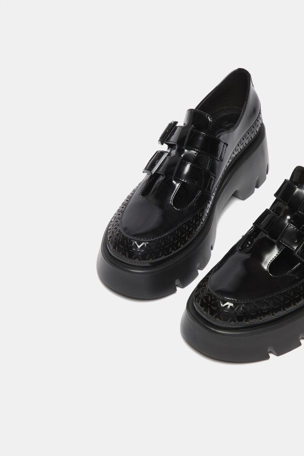 SUECOMMA BONNIE - 로퍼 - Buckle loafer(black)