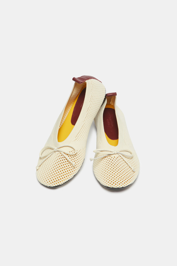 SUECOMMA BONNIE - 플랫 - Knit flats(ivory)